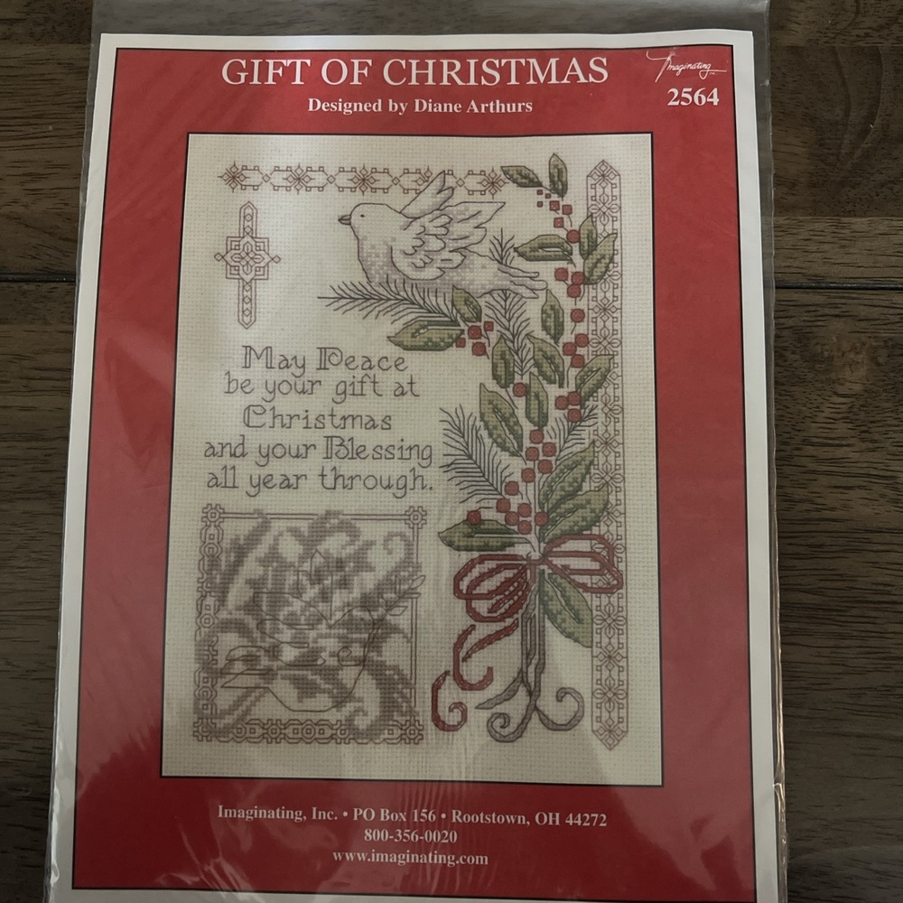 Gift of Christmas Counted Cross Stitch Kit 2564K Imaginating Diane Arthurs NEW